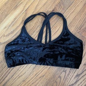 Beyond Yoga Crushed Velvet Sports Bra